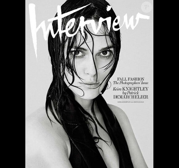 Keira Knightley en couverture du magazine Interview.