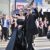 Angelina Jolie et Brad Pitt lors de la première de Maleficent le 28 mai 2014 à Los Angeles. Le mariage du couple a eu lieu en France le 23 août 2014.