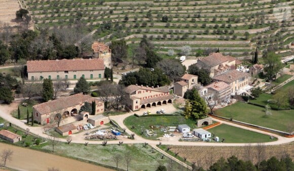 Exclusif - Vue du domaine de Miraval en avril 2011, lors des travaux entrepris par ses propriétaires Brad Pitt et Angelina Jolie.
