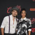 Zoe Saldana et son mari Marco Perego à la première de Cantinflas à Los Angeles, le 27 août 2014.