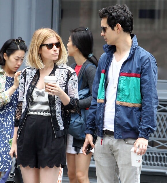 Kate Mara et son boyfriend Max Minghella à Soho, New York, le 6 juin 2014.