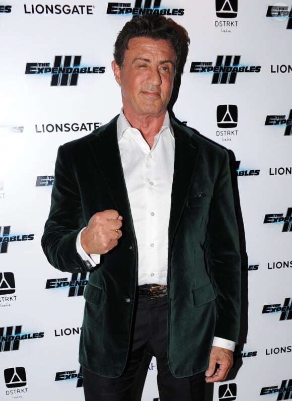 Sylvester Stallone - After-party du film "The Expendables 3" au Dstrkt Club à Londres, le 4 août 2014. 