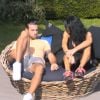 Aymeric discute avec Nathalie de ses sentiments pour Leila. Pour lui, ils ne sont pas en couple. "Secret Story 8" sur TF1, le 31 août 2014.