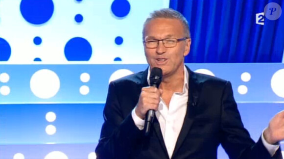 Laurent Ruquier sur le plateau d'On n'est pas couché sur France 2, le samedi 30 août 2014.