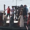 La série "Game of Thrones" en tournage à Kastel Gomilica en Croatie, le 31 août 2014.