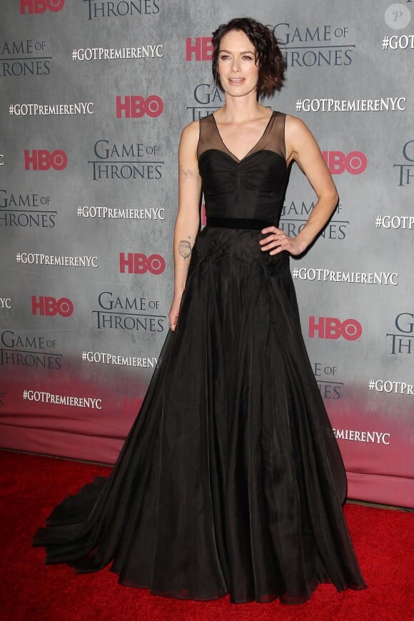 Lena Headey lors de la première de la quatrième saisons de "Game of Thrones" à New York, le 18 mars 2014. 