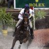 Zara Phillips montant High Kingdom lors de l'épreuve de cross du concours complet aux Jeux équestres mondiaux, en Normandie le 30 août 2014. La fille de la princesse Anne a décroché à l'issue du concours son billet pour les JO de Rio 2016.