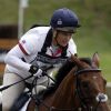 Zara Phillips et High Kingdom lors de l'épreuve de cross du concours complet aux Jeux équestres mondiaux, en Normandie le 30 août 2014. La fille de la princesse Anne a décroché à l'issue du concours son billet pour les JO de Rio 2016.