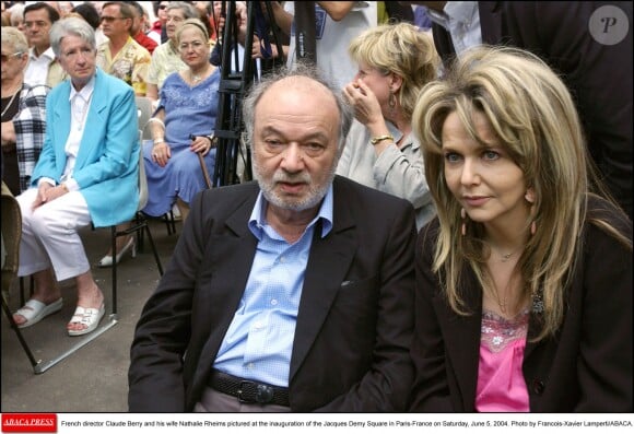 Claude Berri et Nathalie Rheims à Paris le 5 juin 2004