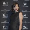 Milla Jovovich (enceinte de son deuxième enfant) lors de la soirée Jaeger LeCoultre dans le cadre de la Mostra de Venise le 2 septembre 2014
