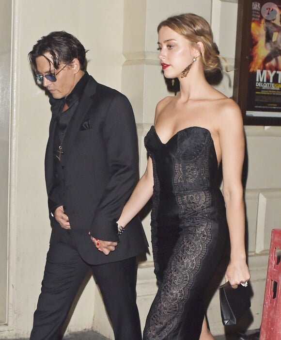 Johnny Depp et Amber Heard étaient présents aux GQ awards à Londres le 3 septembre 2014.