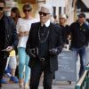 Karl Lagerfeld à Saint-Tropez, le 12 juillet 2014.
