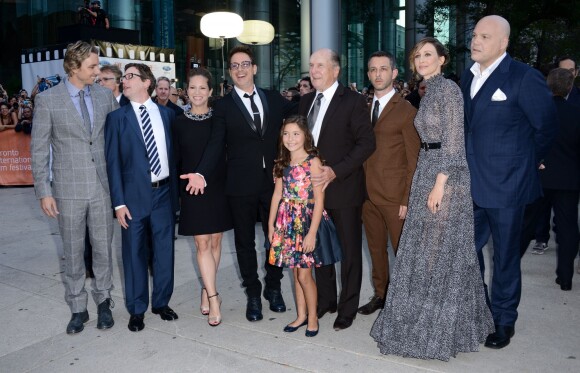 Robert Downey Jr, Susan Downey, Robert Duvall, Vera Fermiga and Vincent D'Onofrio à la première de The Judge au Toronto International Film Festival à Toronto, le 4 septembre 2014.