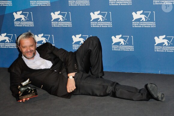Emir Hadzihafizbegovic lors de la remise des prix de la 71e Mostra de Venise le 6 septembre 2014
