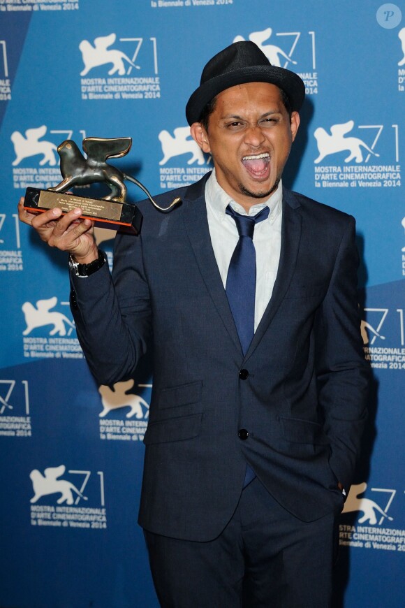 Le réalisateur Sidi Saleh lors de la remise des prix de la 71e Mostra de Venise le 6 septembre 2014