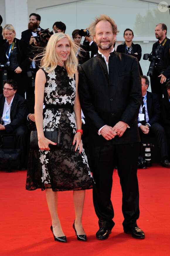 Philip Groning et Jessica Hausner lors de la cérémonie de clôture et la remise des prix de la 71e Mostra de Venise le 6 septembre 2014