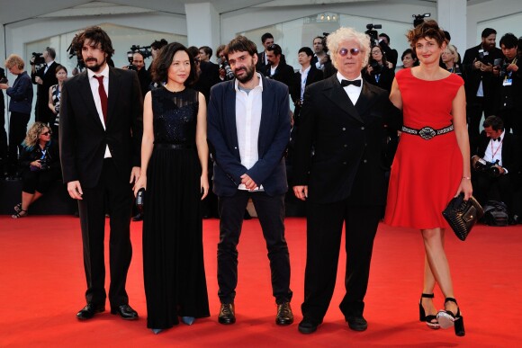 Les membres du jury lors de la cérémonie de clôture et la remise des prix de la 71e Mostra de Venise le 6 septembre 2014