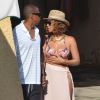 Beyoncé et Jay-Z, très amoureux, se baladent dans les rues de Portofino, le 6 septembre 2014. Le couple a visité également une petite église.