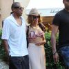 Beyoncé et Jay-Z en vacances dans les rues de Portofino, le 6 septembre 2014. Le couple a visité également une petite église.
