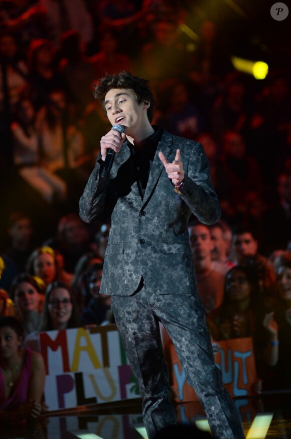 Mathieu, vainqueur de Nouvelle Star 2014 sur D8, jeudi 20 février 2014.