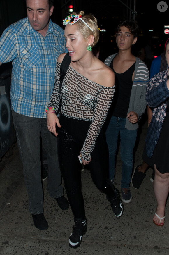 Miley Cyrus dans les rues de New York, le 6 septembre 2014. 