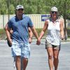 Britney Spears et David Lucado vont faire du shopping dans un centre commercial à Los Angeles, le 13 juillet 2014.