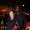 Thomas Ngijol et sa belle Karole Rocher lors des 20 ans de la société Orange à L'Electric, à Paris le 9 septembre 2014