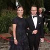 La princesse Victoria de Suède et le prince Daniel au Berns Hotel, à Stockholm le 8 septembre 2014, pour le gala des 15 ans de la World Childhood Foundation.
