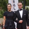 La princesse Victoria de Suède et le prince Daniel au Berns Hotel, à Stockholm le 8 septembre 2014, pour le gala des 15 ans de la World Childhood Foundation.