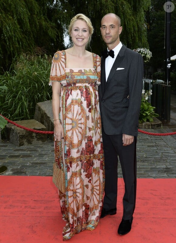 Emilia de Poret et Amaury de Poret au Berns Hotel, à Stockholm le 8 septembre 2014, pour le gala des 15 ans de la World Childhood Foundation.