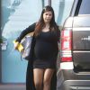 Exclusif - Kourtney Kardashian, enceinte de son troisième enfant, aperçue à Malibu le 11 septembre 2014.