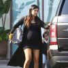 Exclusif - Kourtney Kardashian, enceinte et de sortie à Malibu, avec son fils Mason et des amis. Le 11 septembre 2014.