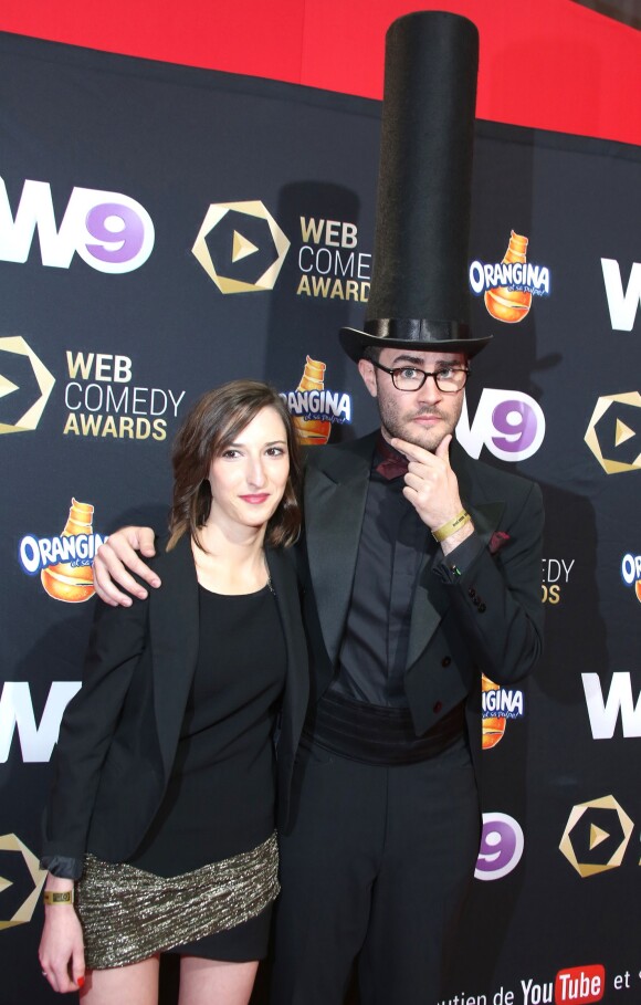 Cyprien - La cérémonie du Web "Les Web Comedy Awards" à Bobino. Le 21 mars 2014 - Paris