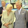 Camilla Parker Bowles, bien bronzée après ses vacances dans les Baléares, était en visite, le 12 septembre 2014, avec le prince Charles à Chester.