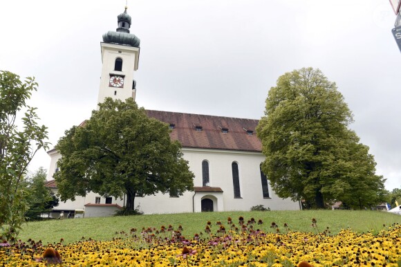 Illustration de l'église - Mariage de Maria Theresia von Thurn und Taxis et Hugo Wilson en l'église St Joseph à Tutzing, le 13 septembre 2014.13/09/2014 - Tutzing