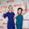 Kate Mulgrew et Taylor Schilling - Soirée de lancement Netflix au Faust à Paris, le 15 septembre 2014.