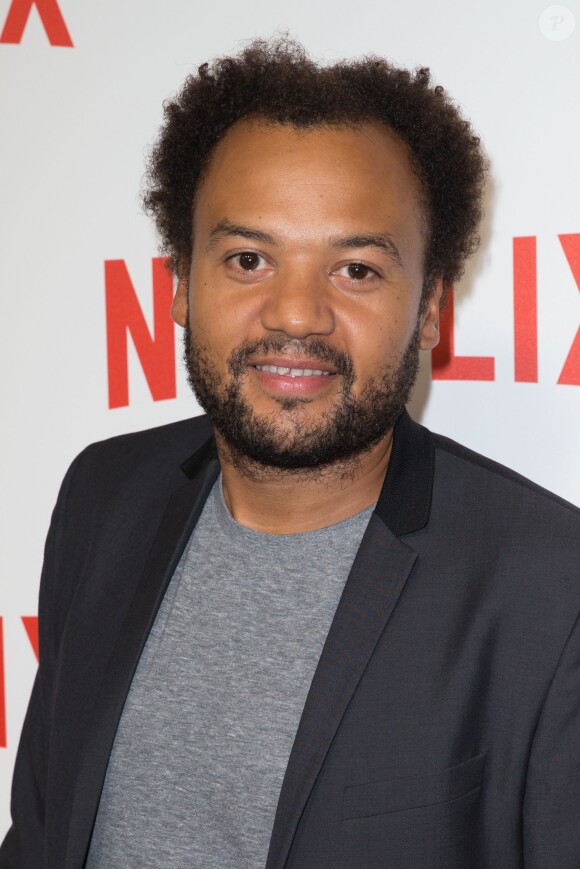 Fabrice Eboué - Soirée de lancement Netflix au Faust à Paris, le 15 septembre 2014.