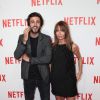 Cyril Paglino et Axelle Laffont lors de la soirée de lancement de Netflix France chez Faust, Paris, le 15 septembre 2014.