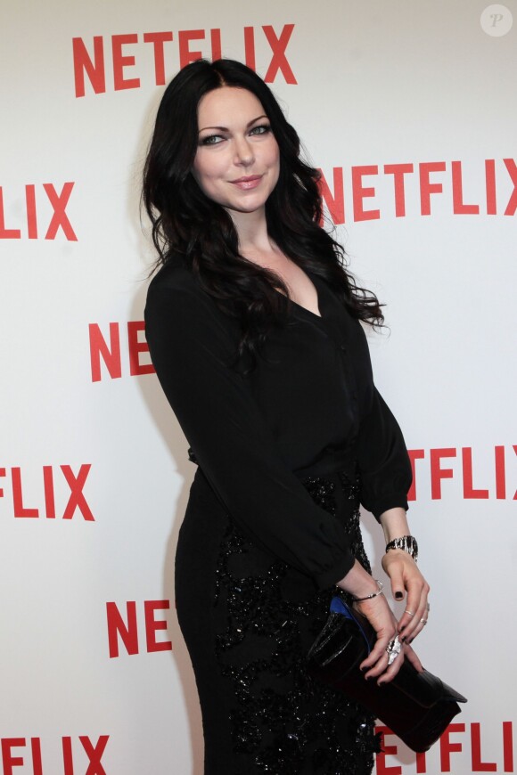 Laura Prepon lors de la soirée de lancement de Netflix France chez Faust, Paris, le 15 septembre 2014.