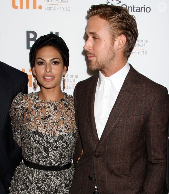 Eva Mendes, Ryan Gosling - Première du film The Place Beyond The Pines, le 7 septembre 2012 à Toronto.
