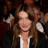 Nicolas Sarkozy et Carla Bruni-Sarkozy vont voir la pièce "Hôtel Europe" de Bernard-Henri Lévy au Théâtre de l'Atelier à Paris, le 12 septembre 2014.