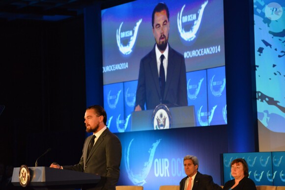 Leonardo DiCaprio - Leonardo DiCaprio participe à la conférence sur l'avenir des océans de la planète à Washington le 17 juin 2014.