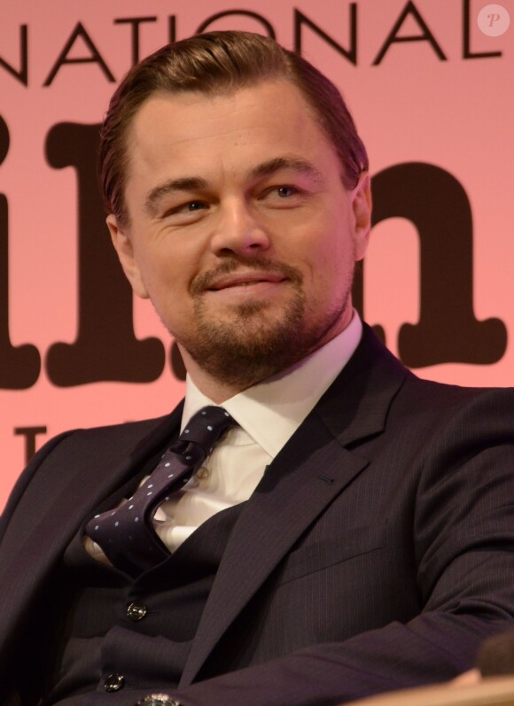 Leonardo DiCaprio lors de la cérémonie de remise du prix "Vanguard Award" à Leonardo DiCaprio et Martin Scorsese lors du festival international du film de Santa Barbara, le 6 février 2014.