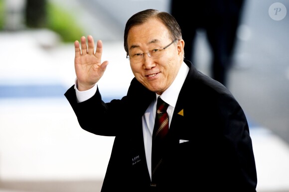 Le secrétaire de l'ONU Ban Ki-Moon à La Haye le 25 mars 2014.