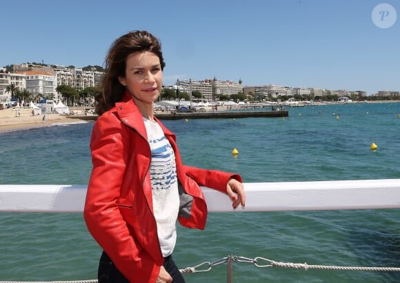 Exclusif - Valérie Kaprisky devant l'hôtel Majestic Barrière à l'occasion du 67e Festival du film de Cannes à Cannes le 15 mai 2014