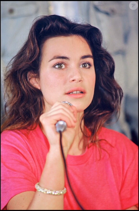 Valérie Kaprisky présentant La Femme publique au Festival de Cannes 1984