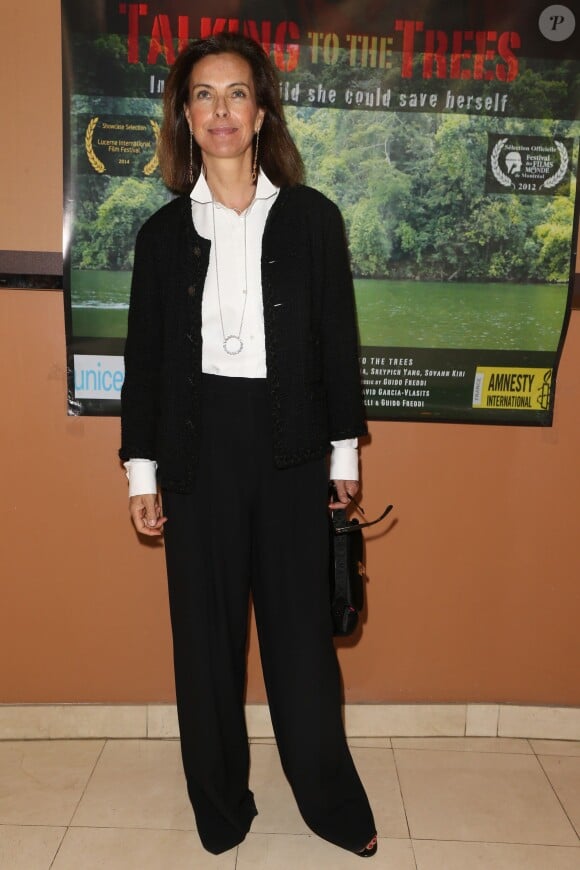 Carole Bouquet - Première de "Talking to the Trees" à Paris le 5 juin 2014.