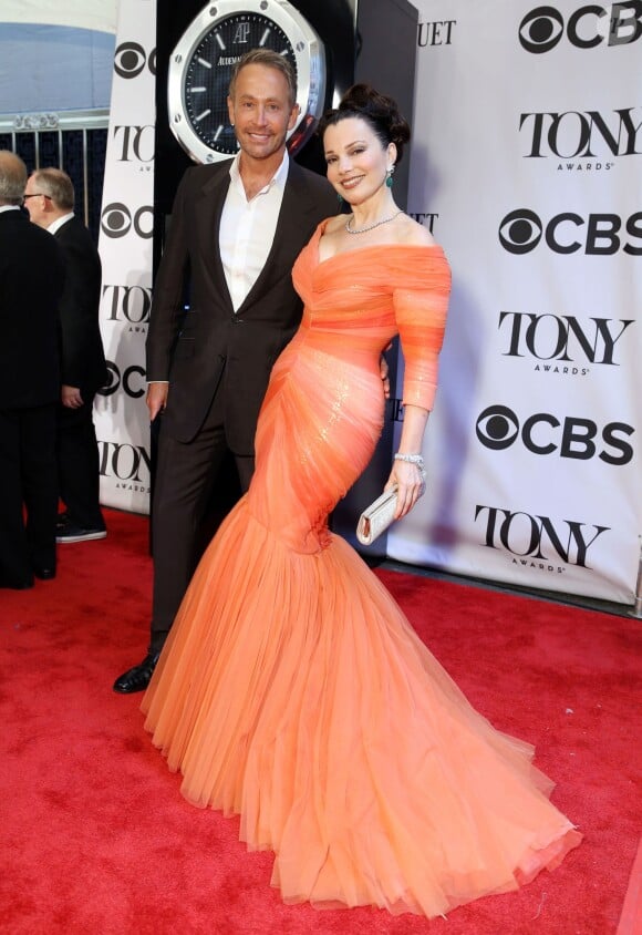 Fran Drescher et son ancien mari Peter Marc Jacobson lors de la 68e cérémonie des "Tony Awards" à New York, le 8 juin 2014.