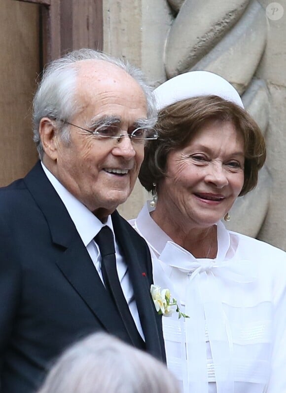 Le compositeur Michel Legrand et Macha Méril se sont mariés religieusement à la cathédrale Saint-Alexandre-Nevsky dans le 17e arrondissement de Paris, le 18 septembre 2014.