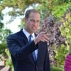 Le prince William en visite à Oxford seul, sans son épouse la duchesse Catherine, souffrante, le 8 septembre 2014, jour de l'annonce de sa seconde grossesse.